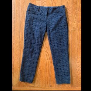 “eyelet” look crops